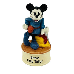 Disney Lenox Brave‎ Little Tailor Movie Star Mickey Mouse Thimble Collection